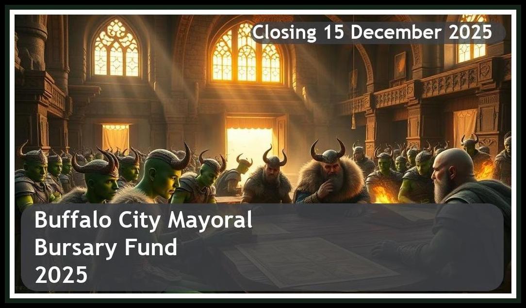 Buffalo City Mayoral Bursary Fund 2025 – Closing Date: 15 December 2025 Apply Now!