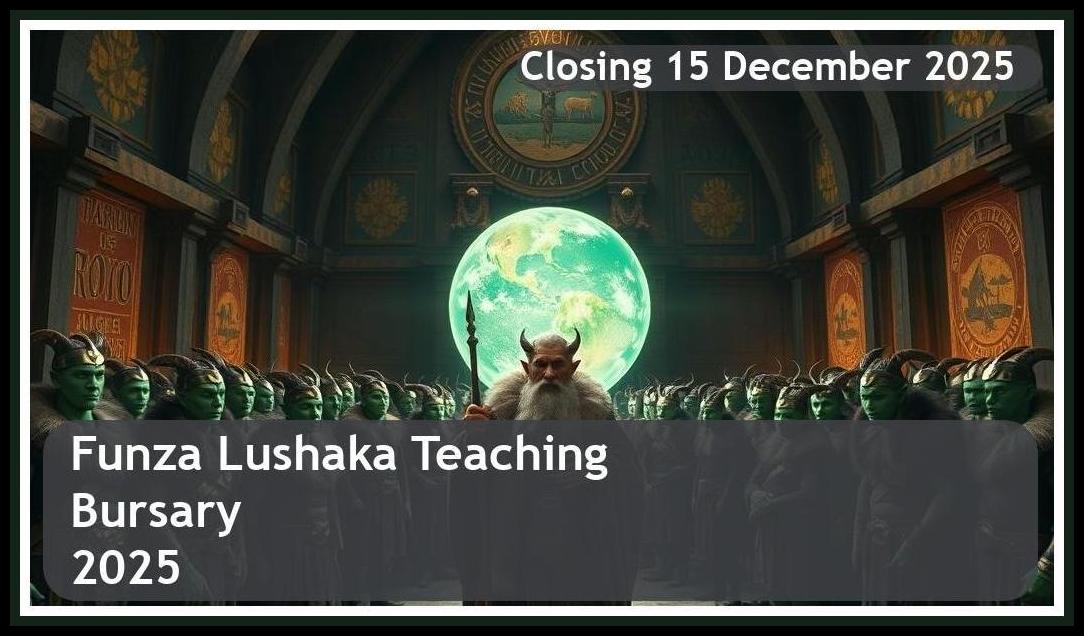 Funza Lushaka Bursary 2025 – Closing Date: 15 December 2025 Apply Now!