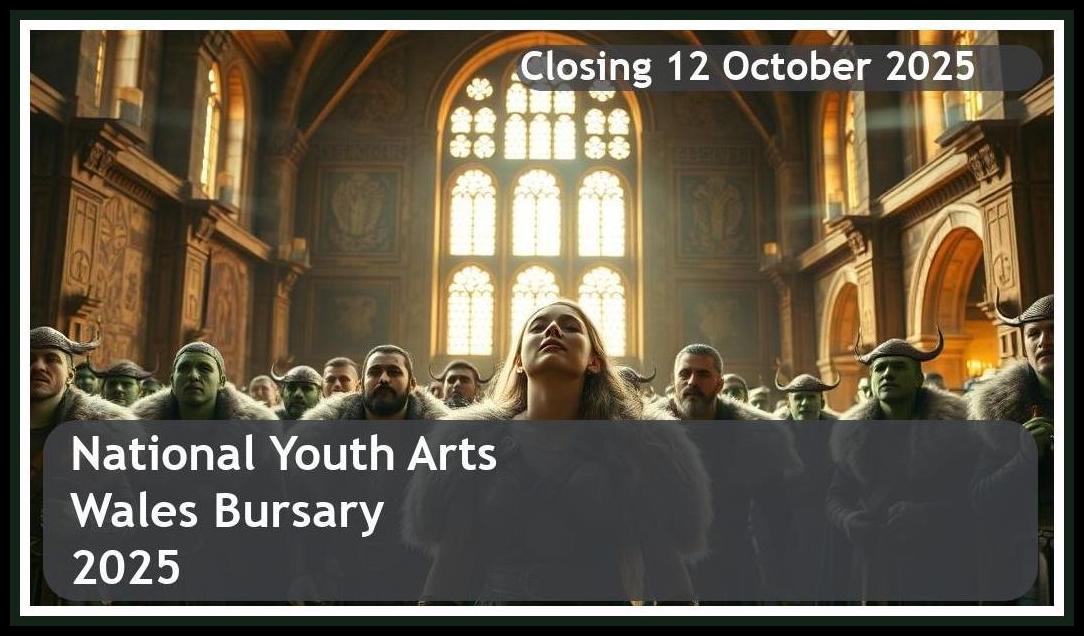 National Youth Arts Wales Bursary 2026 – Closing Date: 12 October 2025 Apply Now
