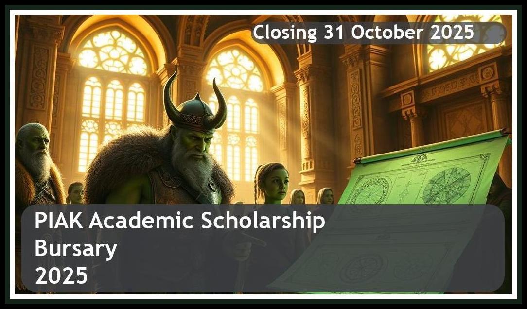 **PIAK Scholarship Bursary 2025 – Closing Date: 31 October 2025 Apply Now**