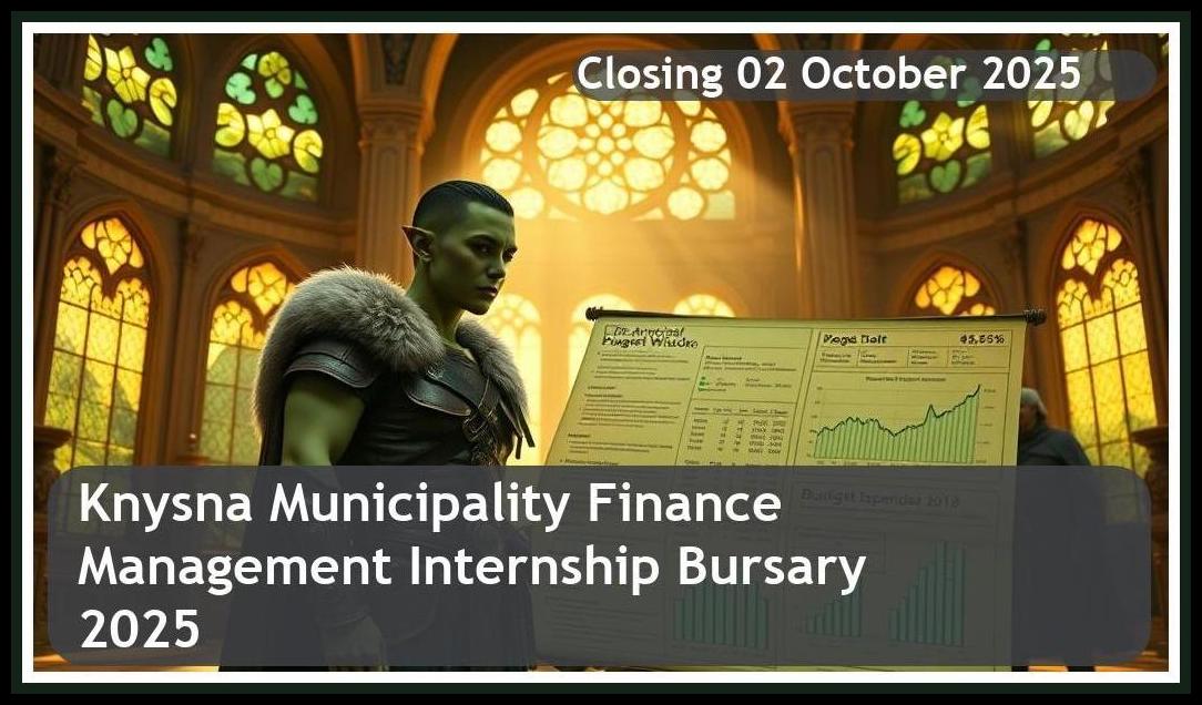 **Knysna Municipality Finance Management Internship Bursary 2026 – Closing Date: 02 October 2025 – Apply Now!**