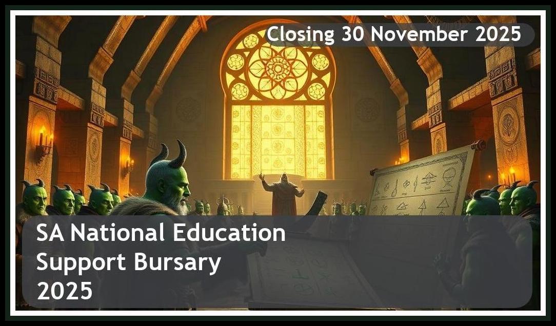 **SA National Education Support Bursary 2026 – Closing Date: 30 November 2025 Apply Now**