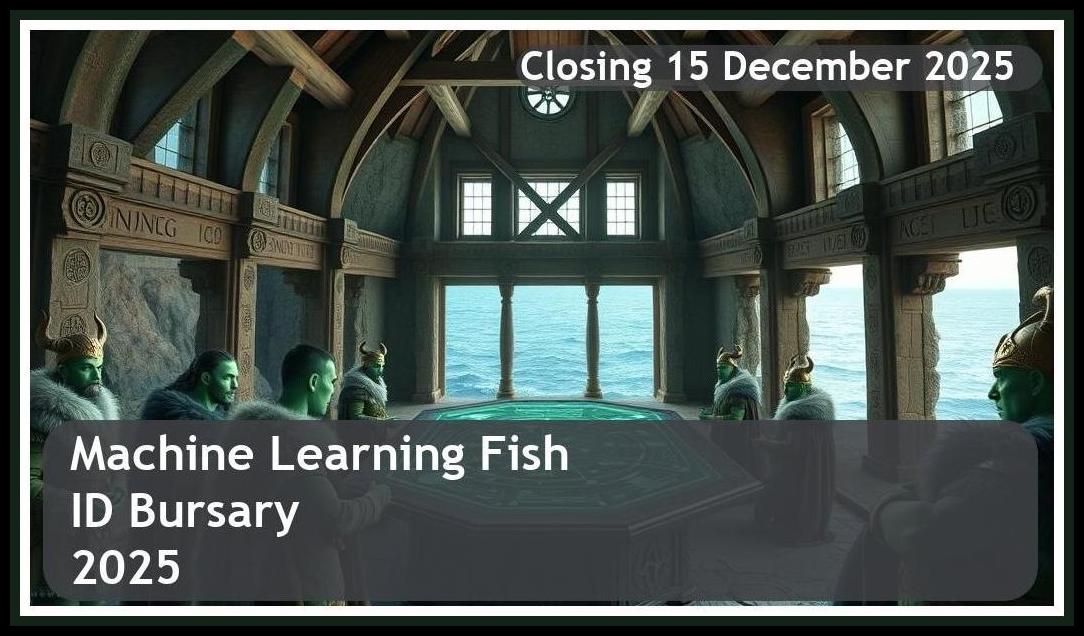 Machine Learning Fish ID Bursary 2026 – Closing Date: 15 December 2025, Apply Now!