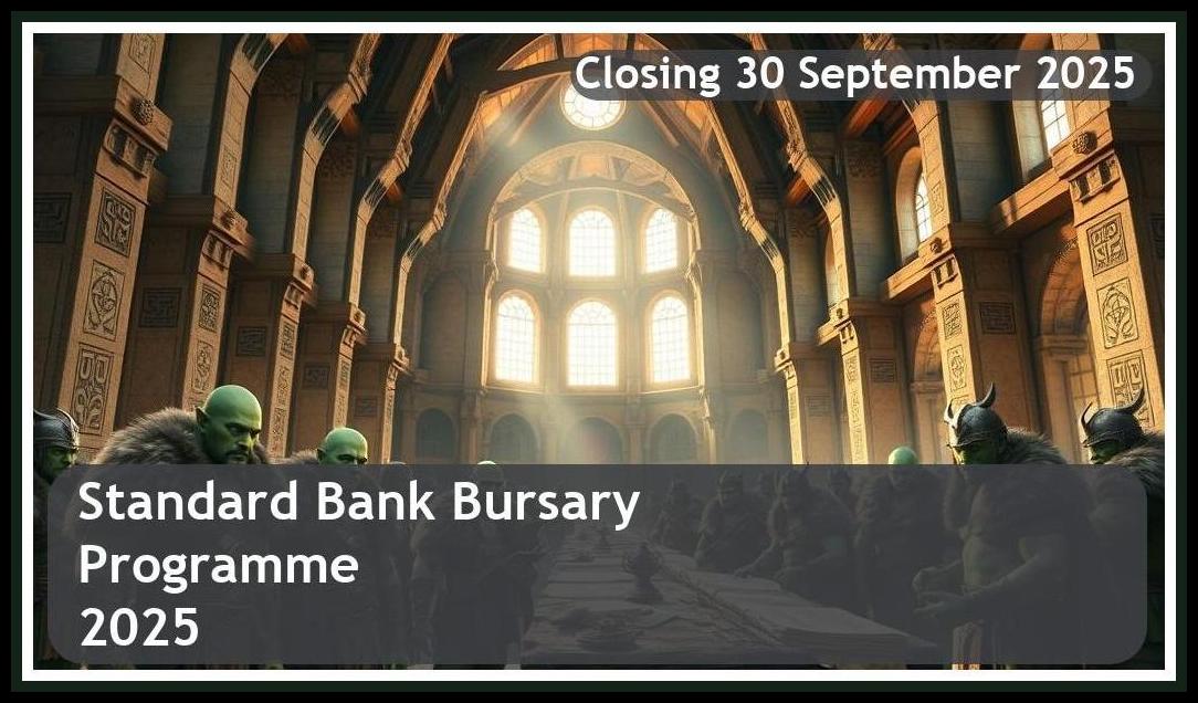 Standard Bank Bursary 2026 – Closing Date: 30 September 2025 | Apply Now!