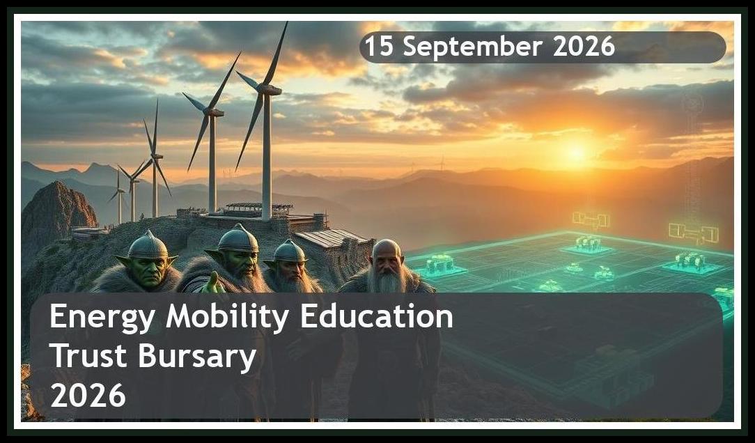 Energy Mobility Education Trust Bursary 2026 – Closing Date: 15 September 2026 Apply Now