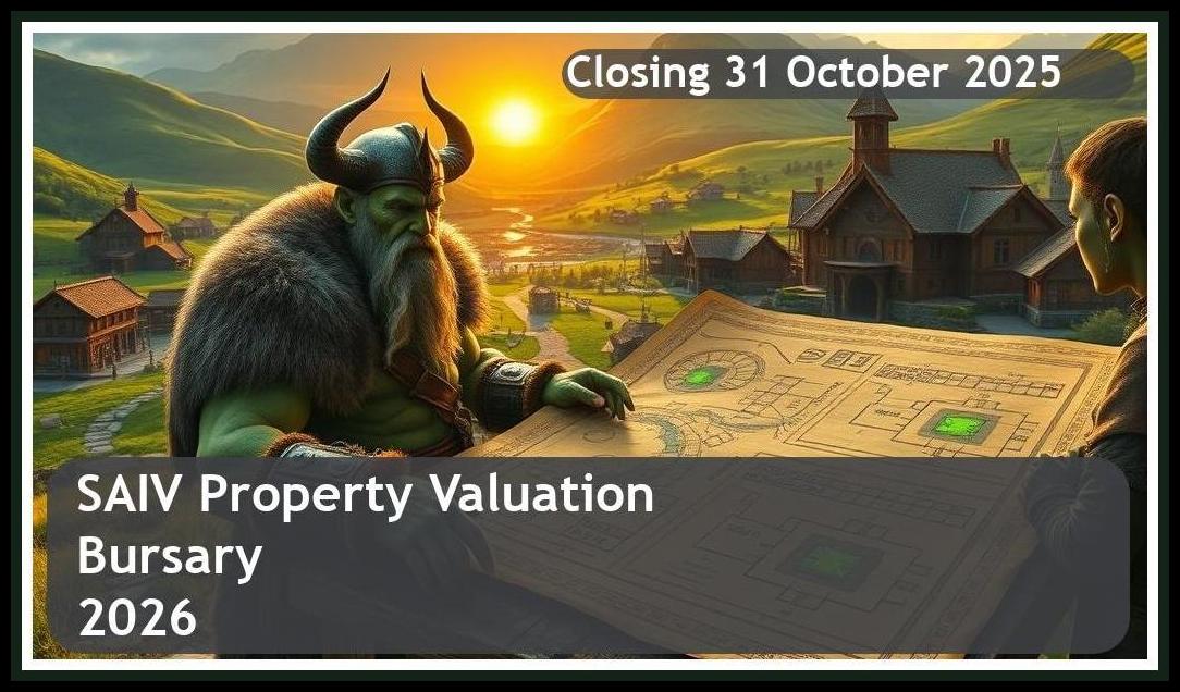 SAIV Property Valuation Bursary 2026 – Closing Date: 31 October 2025 – Apply Now!