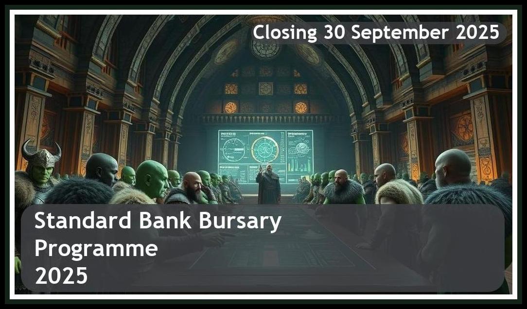 Standard Bank Bursary Programme 2026 – Closing Date: 30 September 2025 Apply Now!