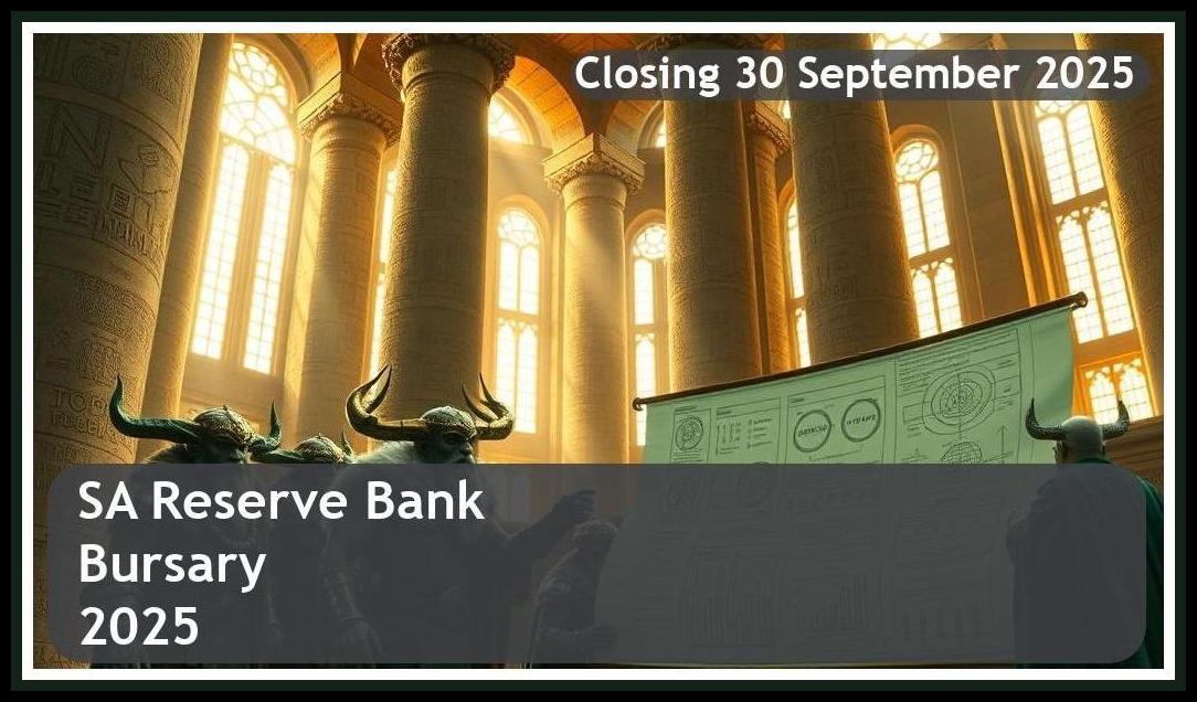 SA Reserve Bank Bursary 2025 – Closing Date: 30 September 2025 – Apply Now!