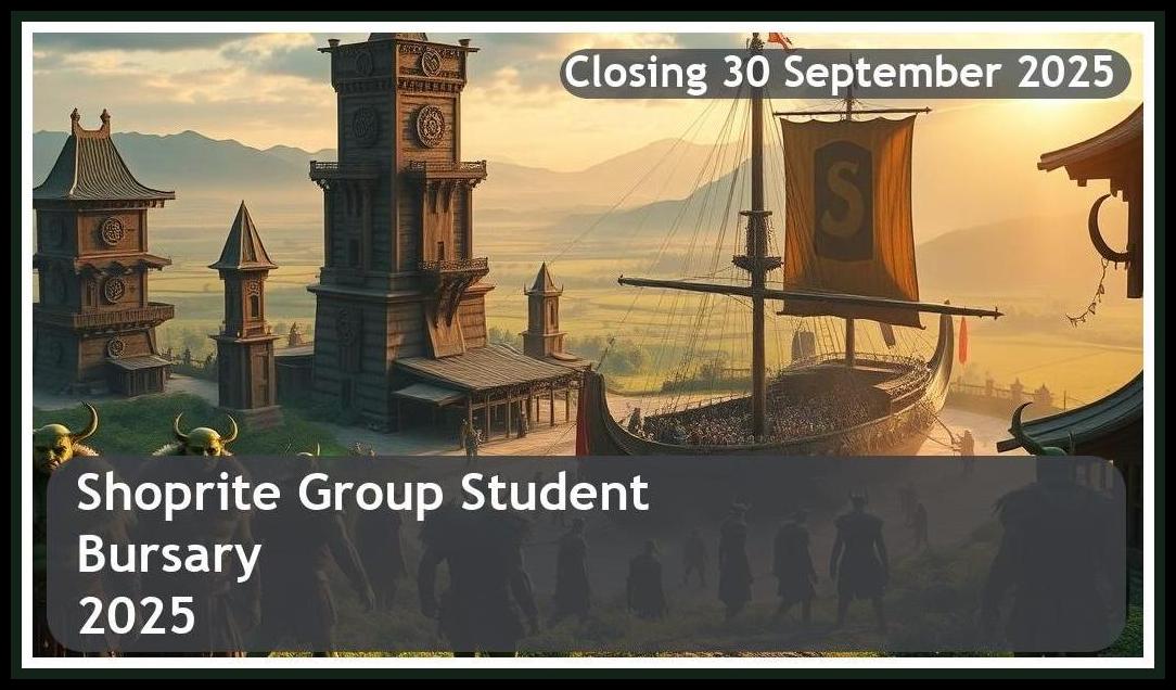 Shoprite Group Bursary 2025 – Closing Date: 30 September 2025 Don’t Miss Out!
