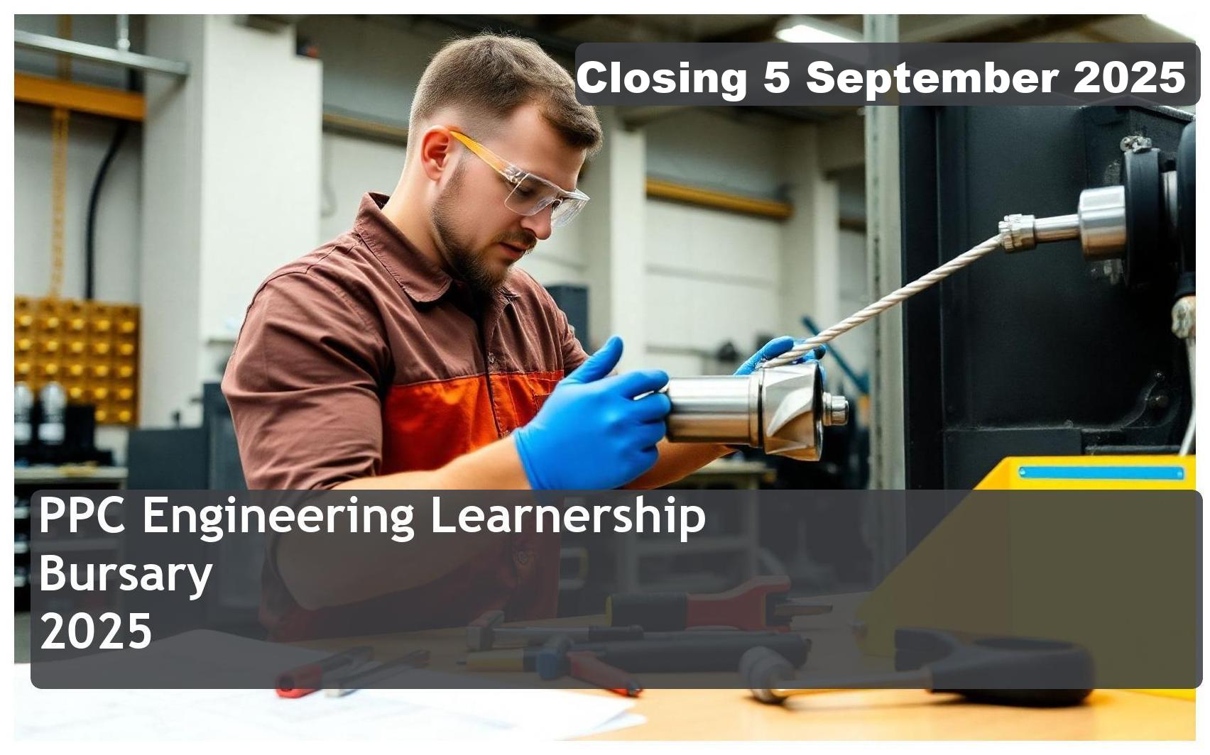 PPC Engineering Learnership Bursary 2025 – Closing Date: 5 September 2025 – Apply Now!