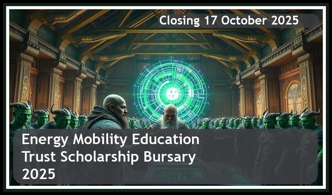 Energy Mobility Education Trust Scholarship Bursary 2026 – Closing Date: 17 October 2025 – Get Funded!