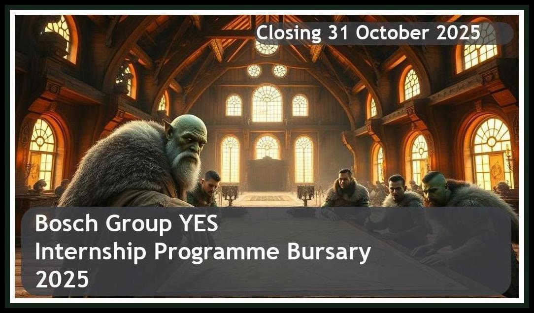 **Bosch Group YES Internship Programme Bursary 2025 – Closing Date: 31 October 2025 Apply Now**
