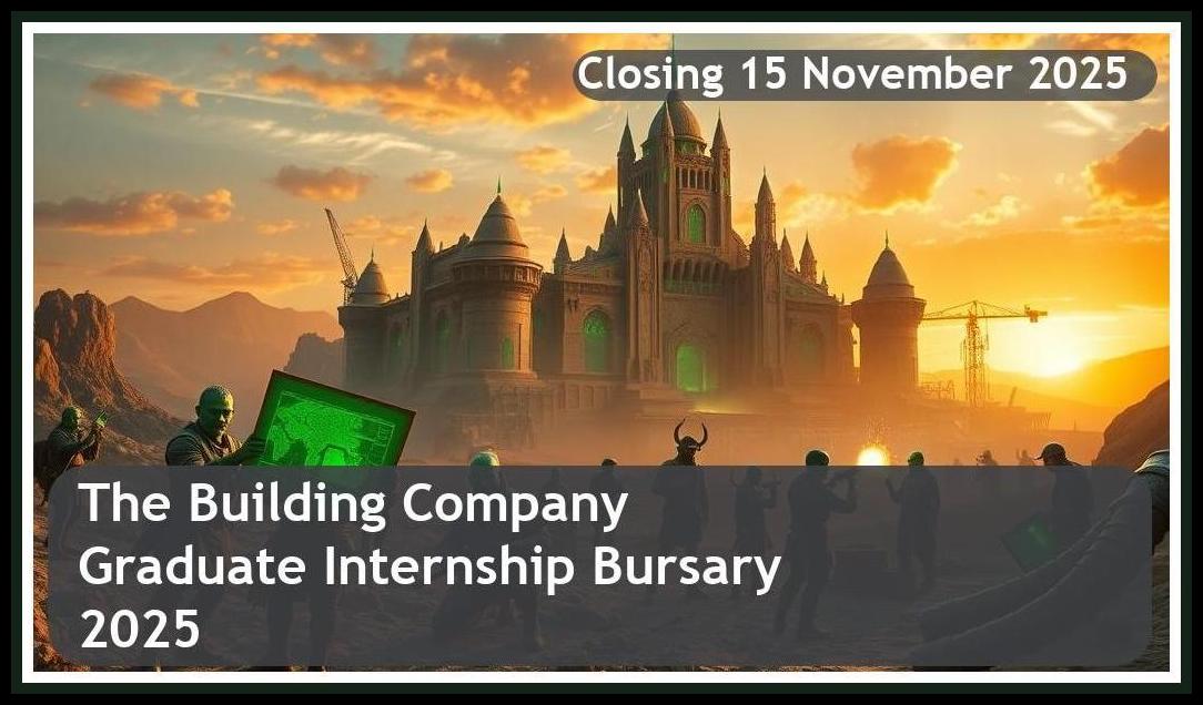 The Building Company Graduate Internship Bursary 2025 – Closing Date: 15 November 2025 – Apply Now!