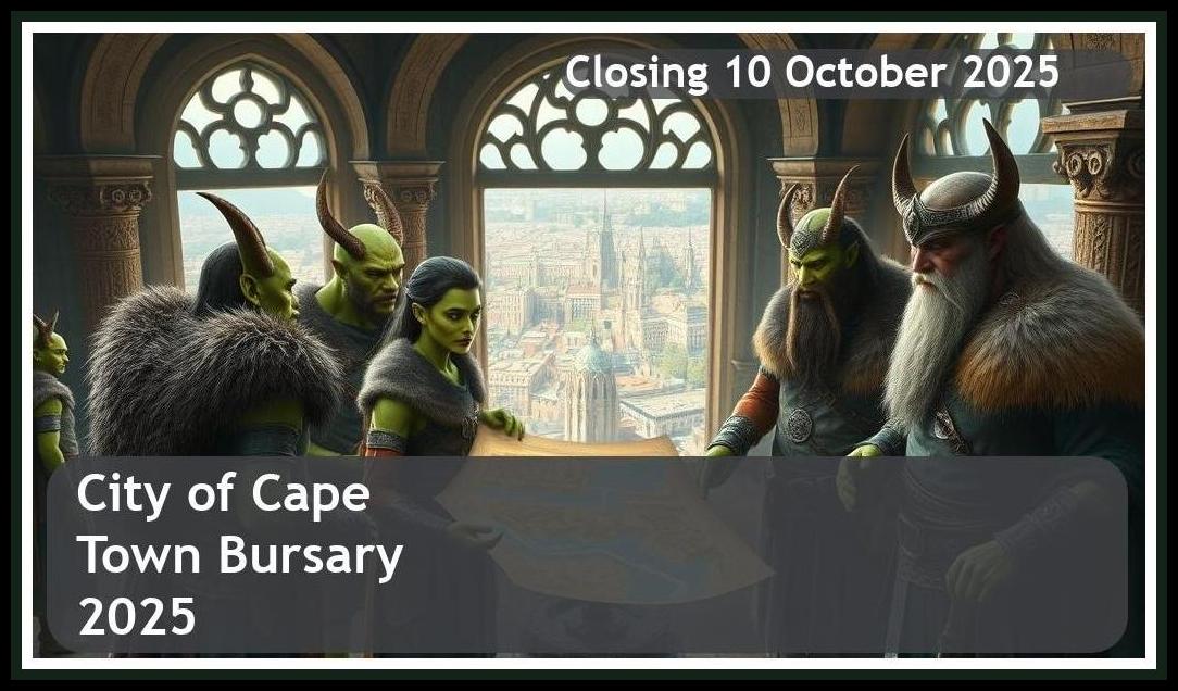 City of Cape Town Bursary 2026 – Closing Date: 10 October 2025 Apply Now