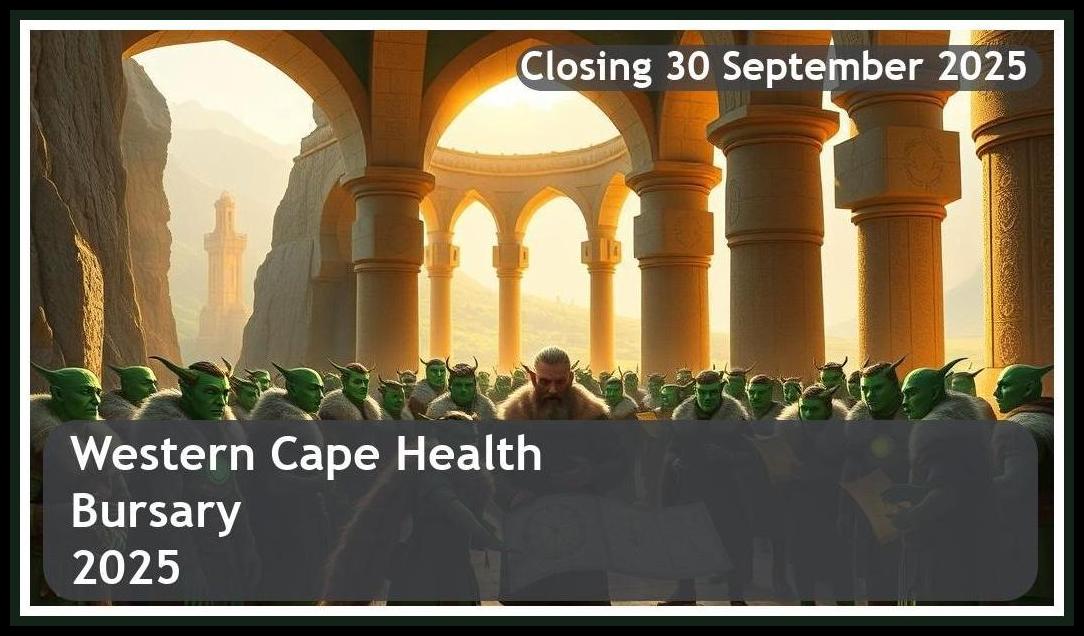 Western Cape Health Bursary 2026 – Closing Date: 30 September 2025 – Apply Now!