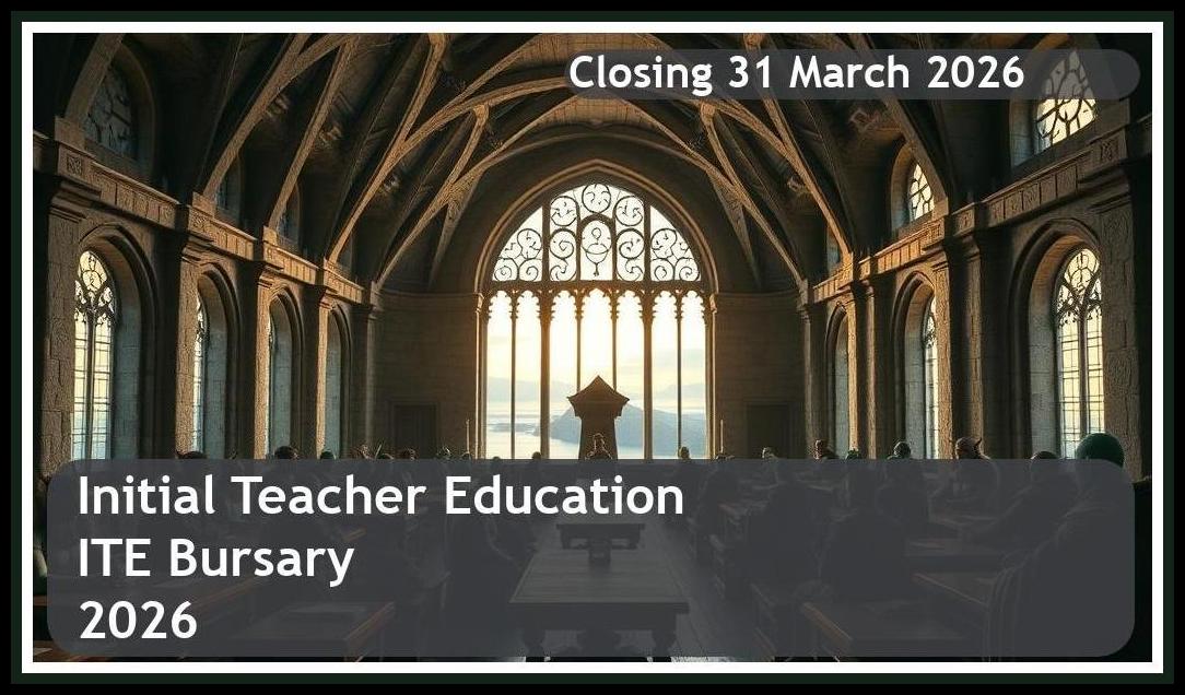 Initial Teacher Education (ITE) Bursary 2026 – Closing Date: 31 March 2026 – Funding Your Future
