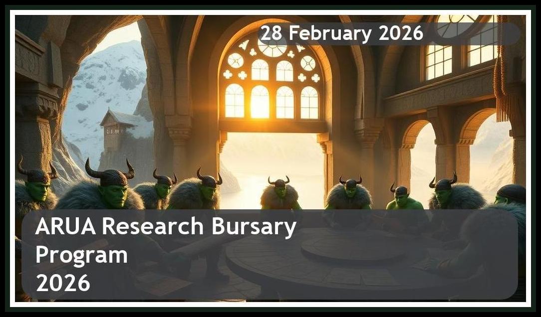 ARUA Bursary 2026 – Closing Date: 28 February 2026 – Apply Now!