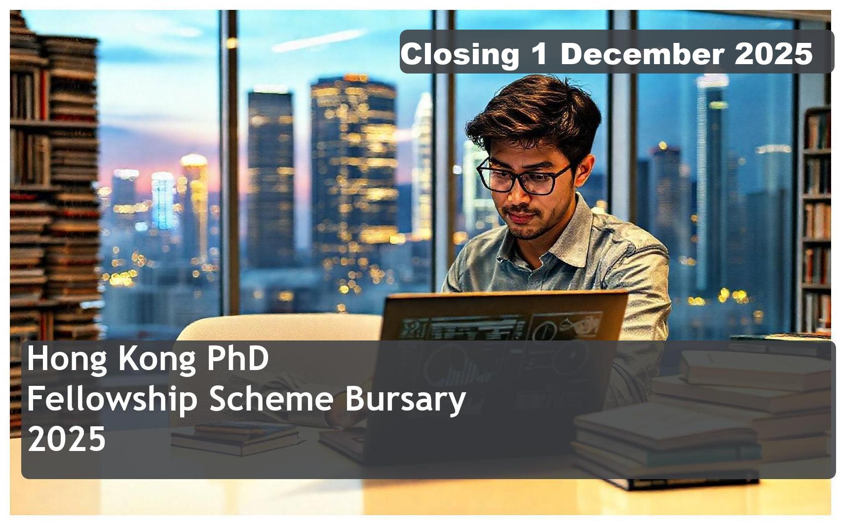 Hong Kong PhD Fellowship Scheme Bursary 2026 – Closing Date: 1 December 2025 Apply Now