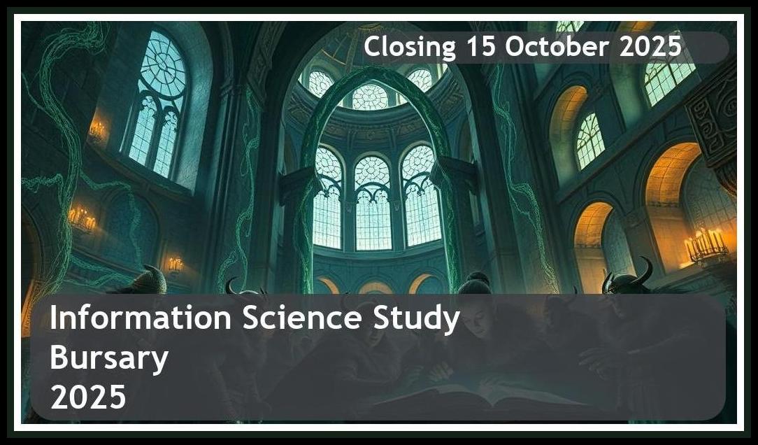 Information Science Bursary 2025 – Closing Date: 15 October 2025, Apply Now!
