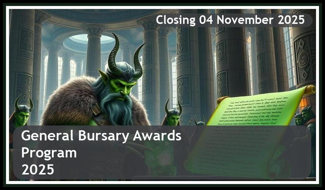 Bursary Awards Bursary 2026 – Closing Date: 04 November 2025 Apply Now!