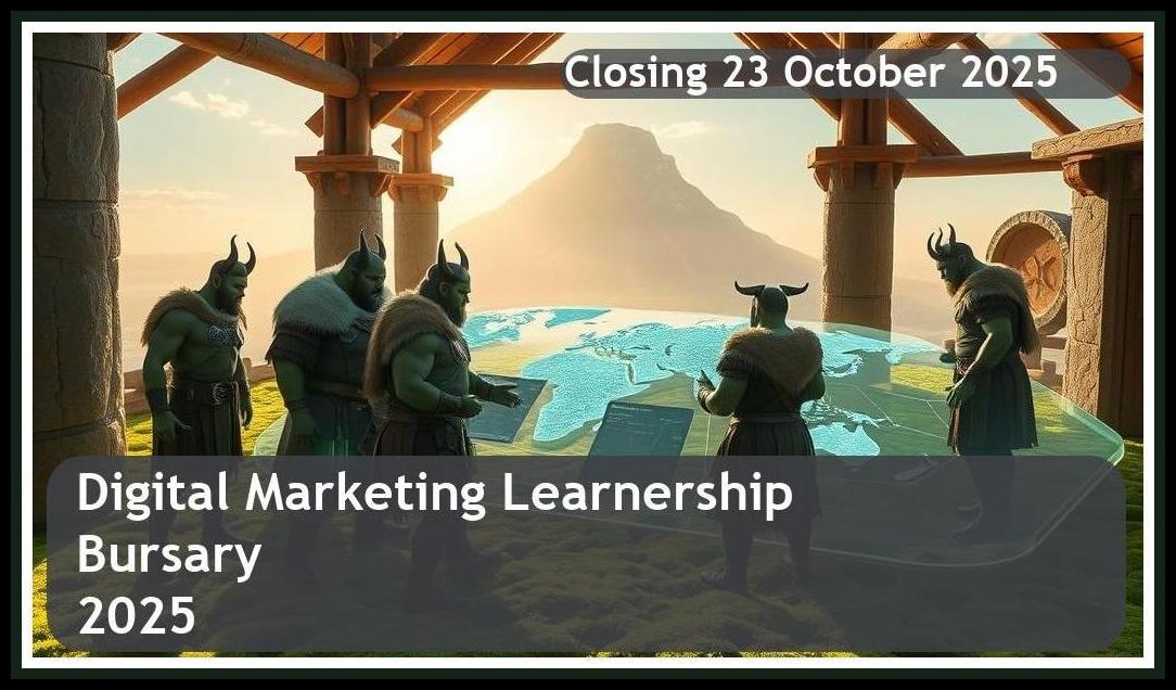 Digital Marketing Learnership Bursary 2025 – Closing Date: 23 October 2025 Apply Now!
