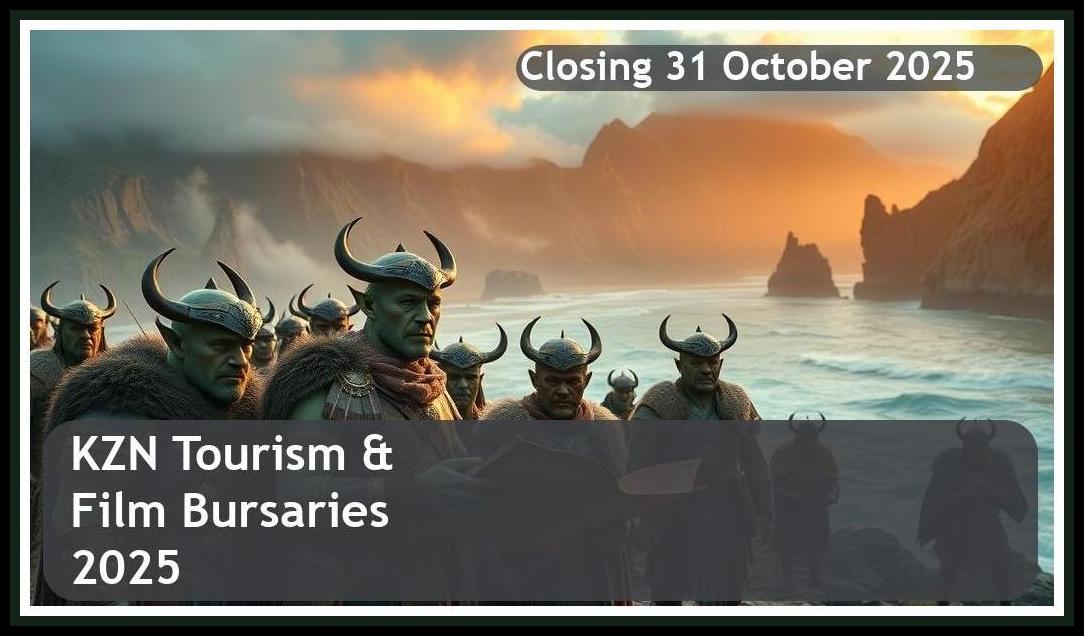 KZN Tourism & Film Bursaries 2026 – Closing Date: 31 October 2025 – Apply Now!