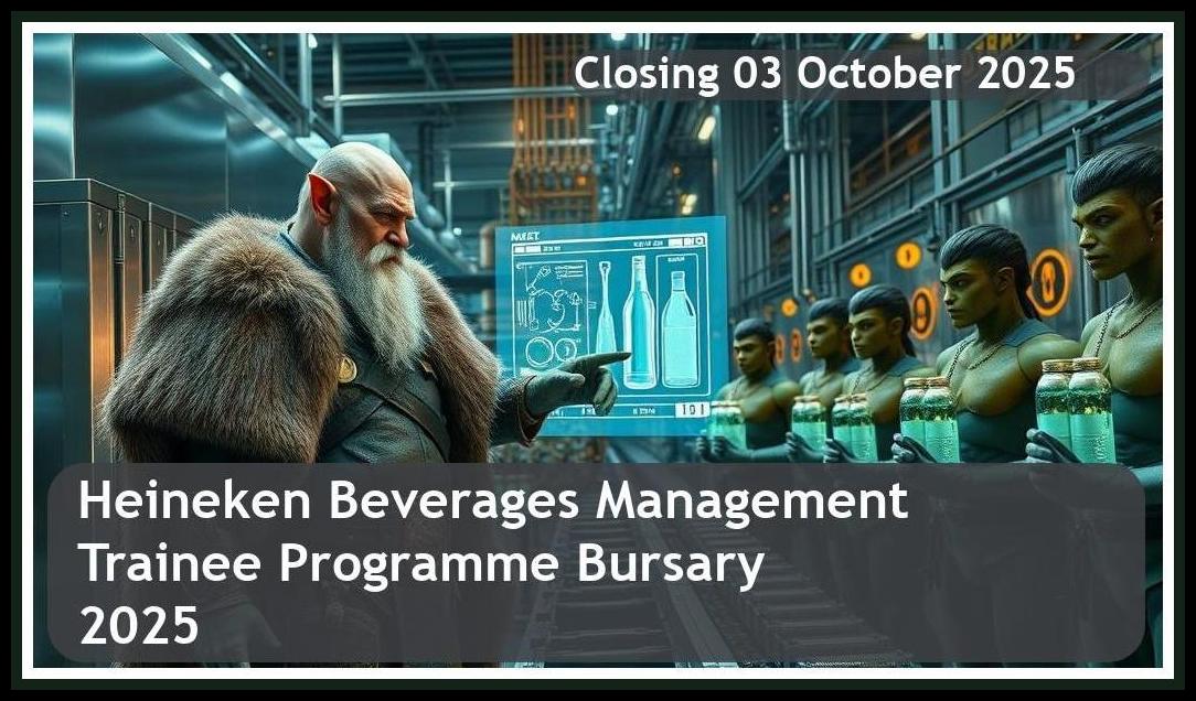 Heineken Beverages Management Trainee Programme 2025 Bursary – Closing Date: 03 October 2025 Apply Now!