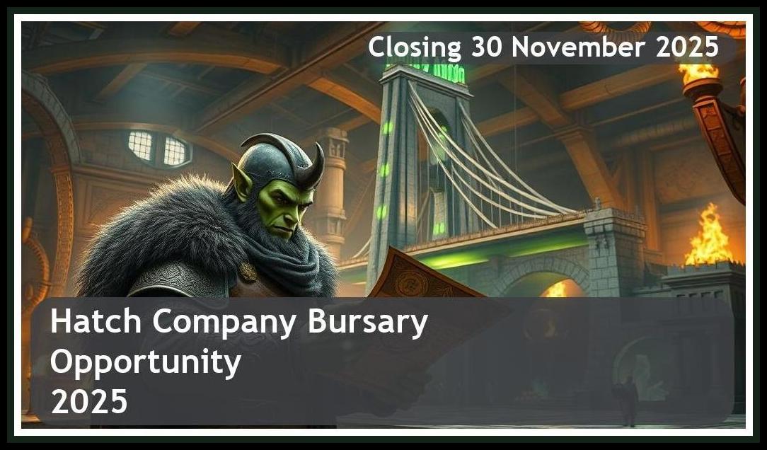 **Hatch Bursary 2025 – Closing Date: 30 November 2025 – Apply Now!**