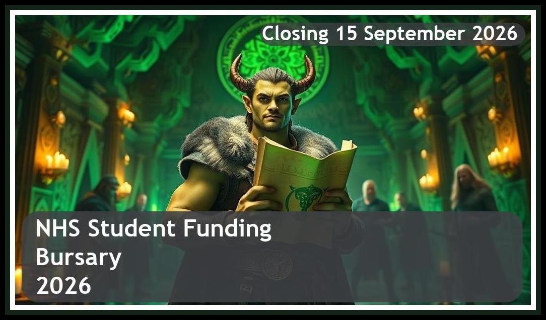 NHS Bursary 2026 – Closing Date: 15 September 2026 Get Funded!