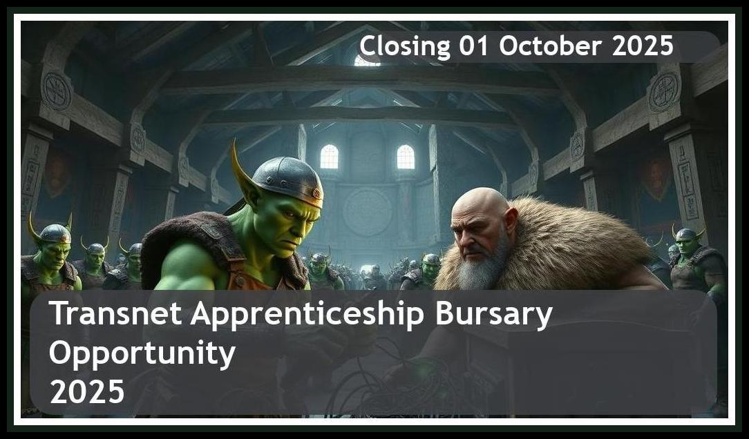 **Transnet Apprenticeship Bursary 2025 – Closing Date: 01 October 2025 Apply Now!**