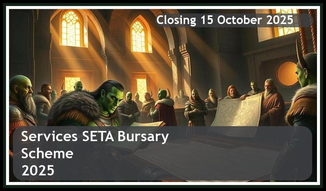 **Services SETA Bursary 2026 – Closing Date: 15 October 2025 Apply Now**