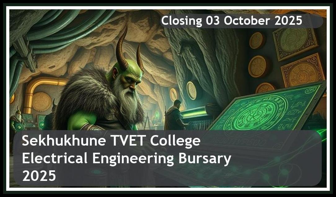 Sekhukhune TVET College Electrical Engineering Bursary 2025 – Closing Date: 03 October 2025 Apply Now!