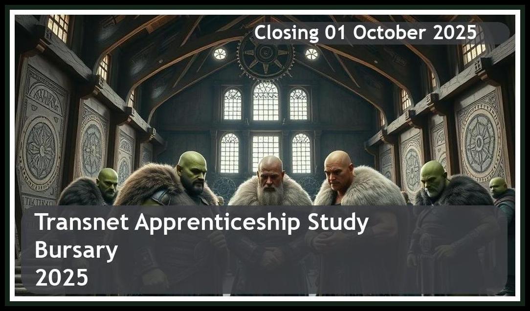 Transnet Apprenticeship Bursary 2025 – Closing Date: 01 October 2025 – Apply Now!