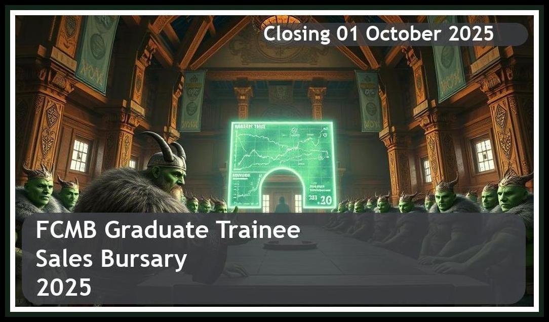 **FCMB Graduate Trainee Sales Bursary 2025 – Closing Date: 01 October 2025 – Apply Now!**