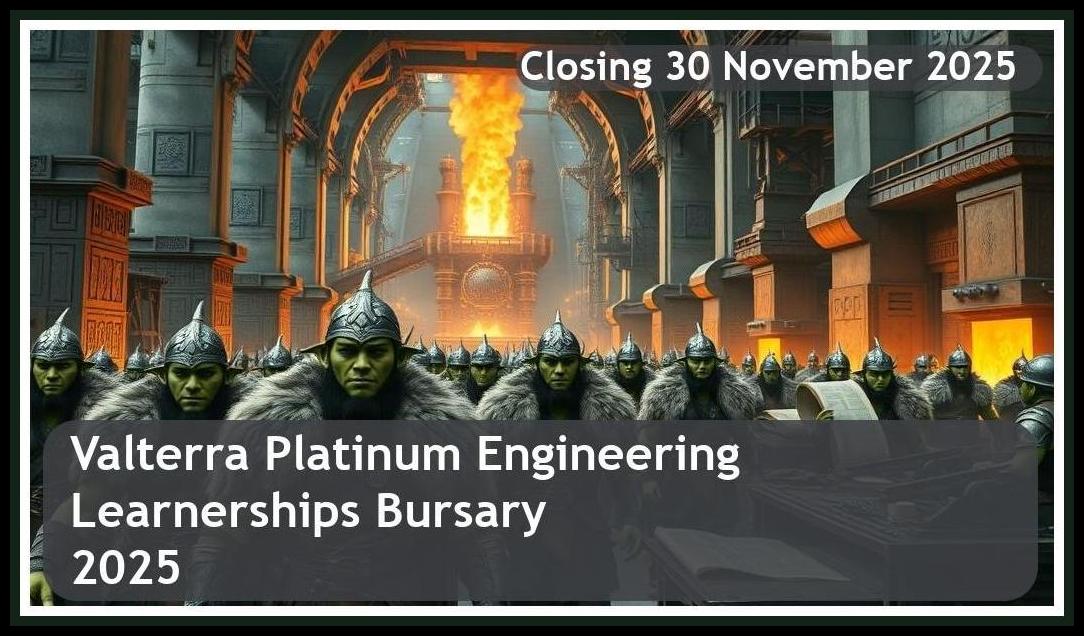 Valterra Platinum Engineering Learnerships Bursary 2025 – Closing Date: 30 November 2025 Apply Now