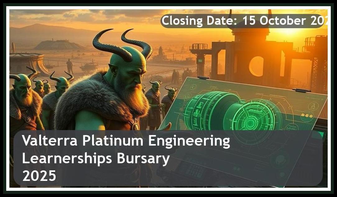 Valterra Platinum Engineering Learnerships 2025 Bursary – Closing Date: 15 October 2025 – Apply Now!