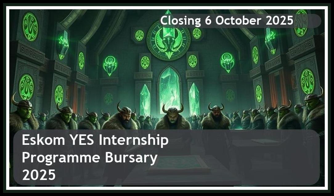 Eskom YES Internship Programme Bursary 2025 – Closing Date: 6 October 2025 Apply Now!