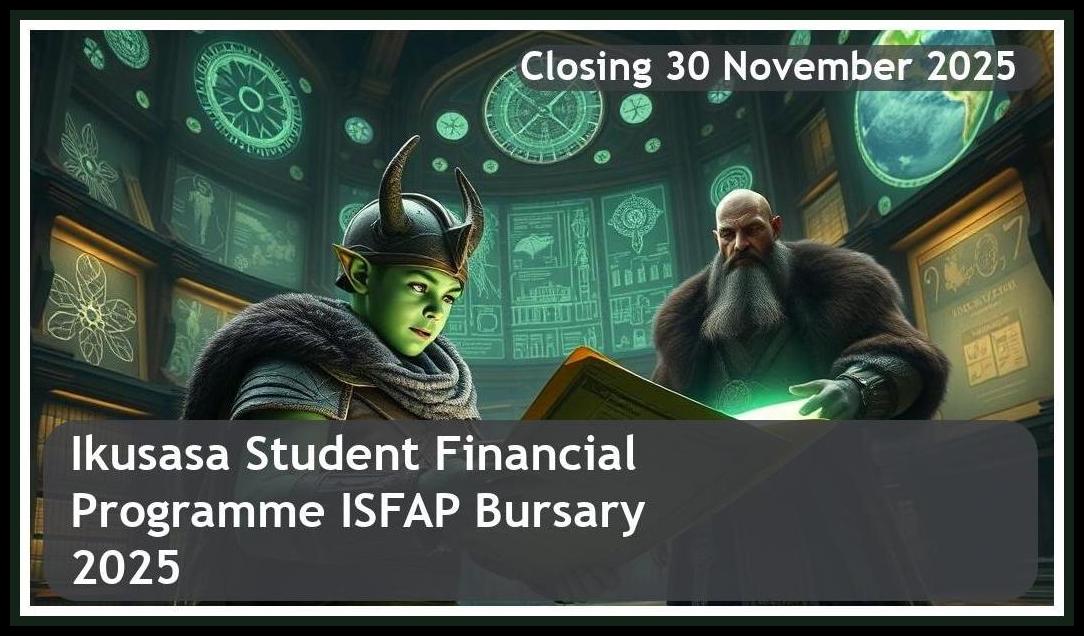 Ikusasa Student Financial Aid Programme (ISFAP) Bursary 2025 – Closing Date: 30 November 2025 Get Funded!
