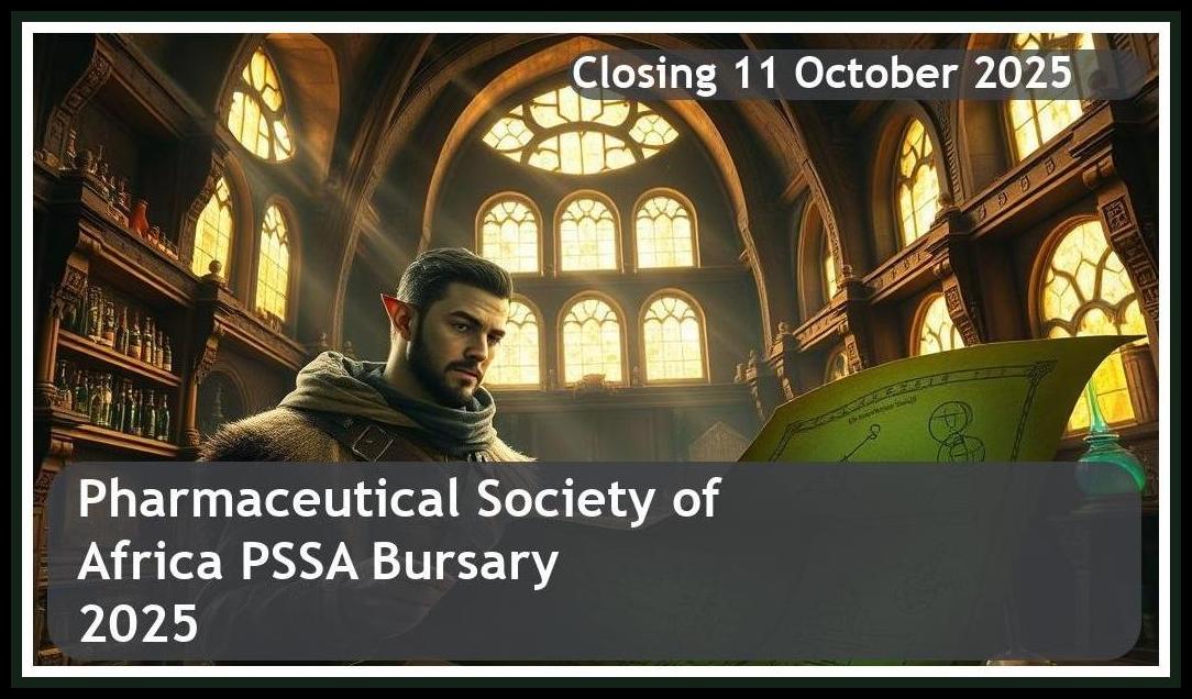 Pharmaceutical Society of South Africa (PSSA) Bursary 2026 – Closing Date: 11 October 2025 Apply Now!