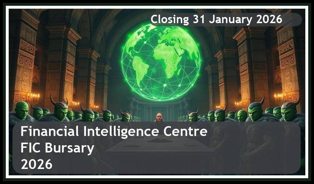 **Financial Intelligence Centre (FIC) Bursary 2026 – Closing Date: 31 January 2026 Apply Now**