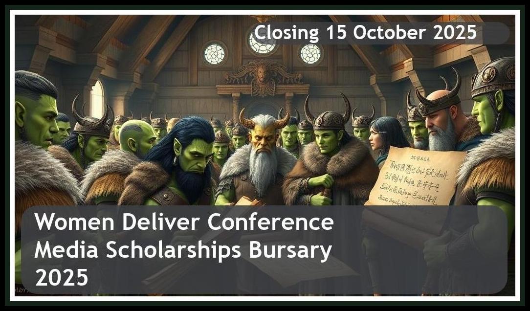 Women Deliver 2026 Conference Media Scholarships Bursary 2026 – Closing Date: 15 October 2025 – Apply Now!