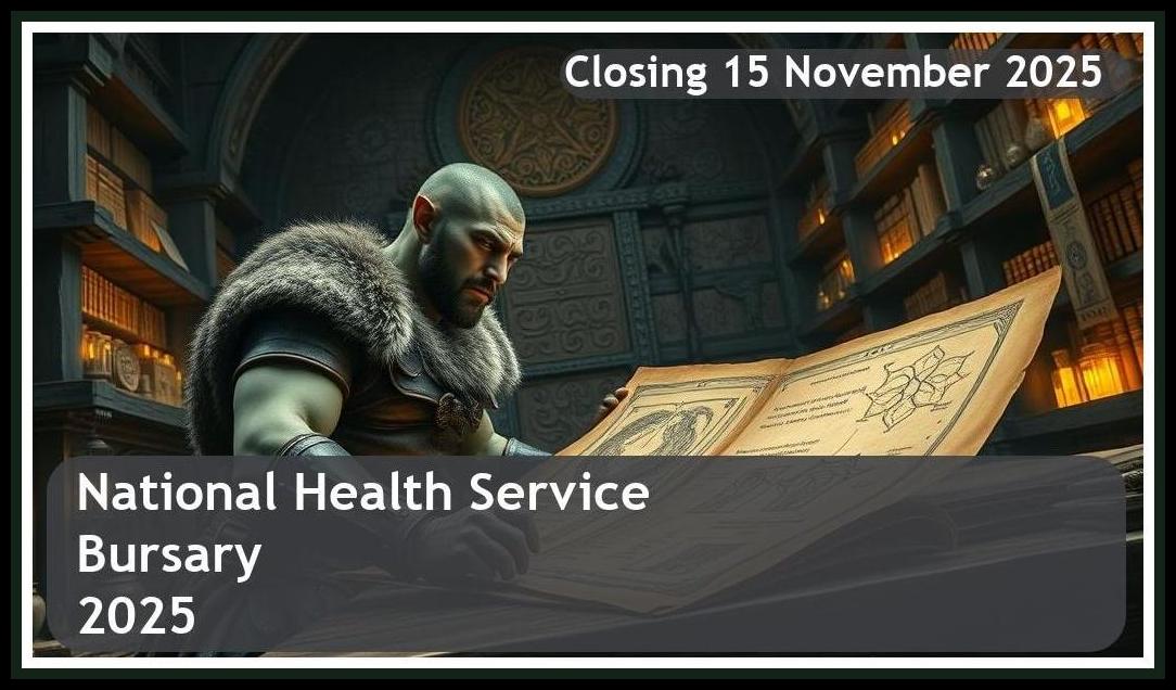 NHS Bursary 2025 – Closing Date: 15 November 2025 Apply Now!