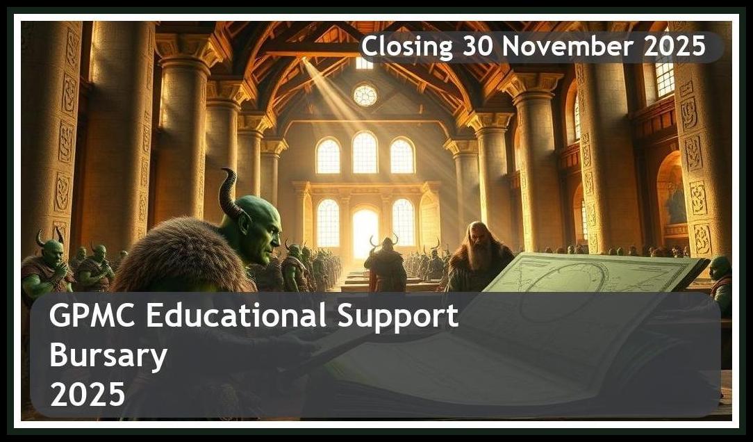 GPMC Educational Bursary 2025 – Closing Date: 30 November 2025 – Apply Now!