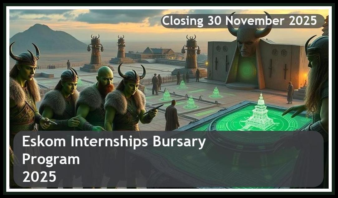 Eskom Internships Bursary 2025/2026 – Closing Date: 30 November 2025 Apply Now