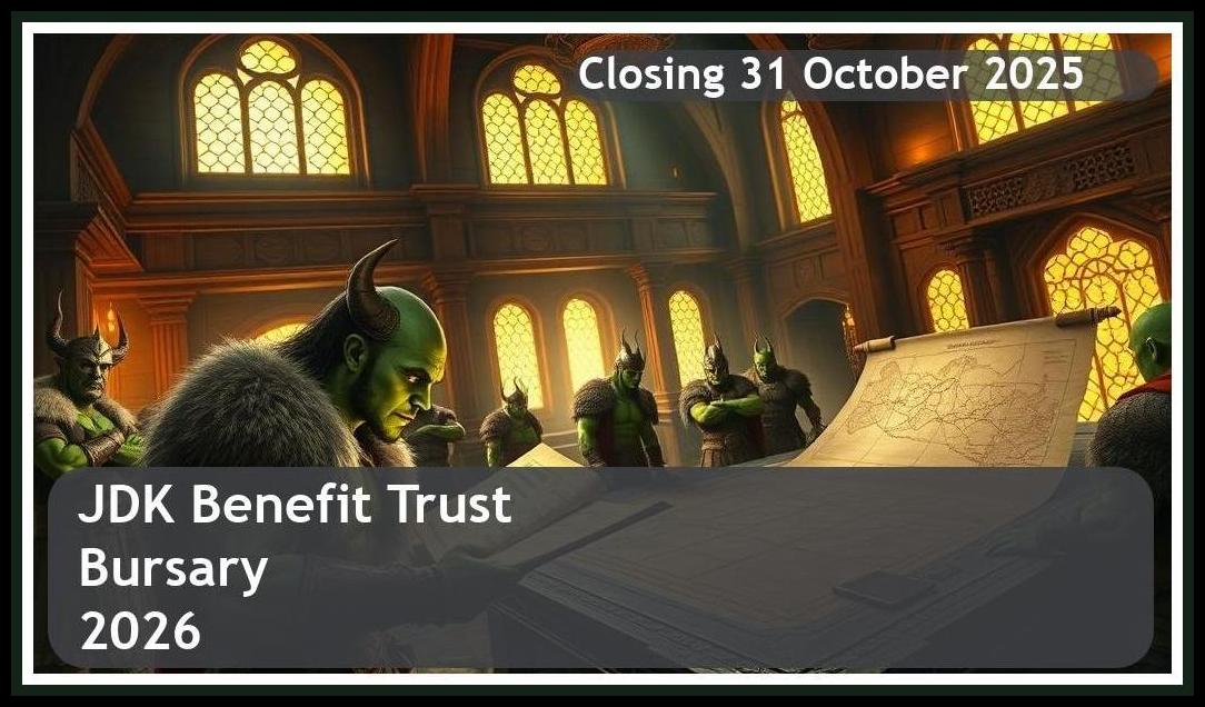 JDK Benefit Trust Bursary 2026 – Closing Date: 31 October 2025 – Apply Now!