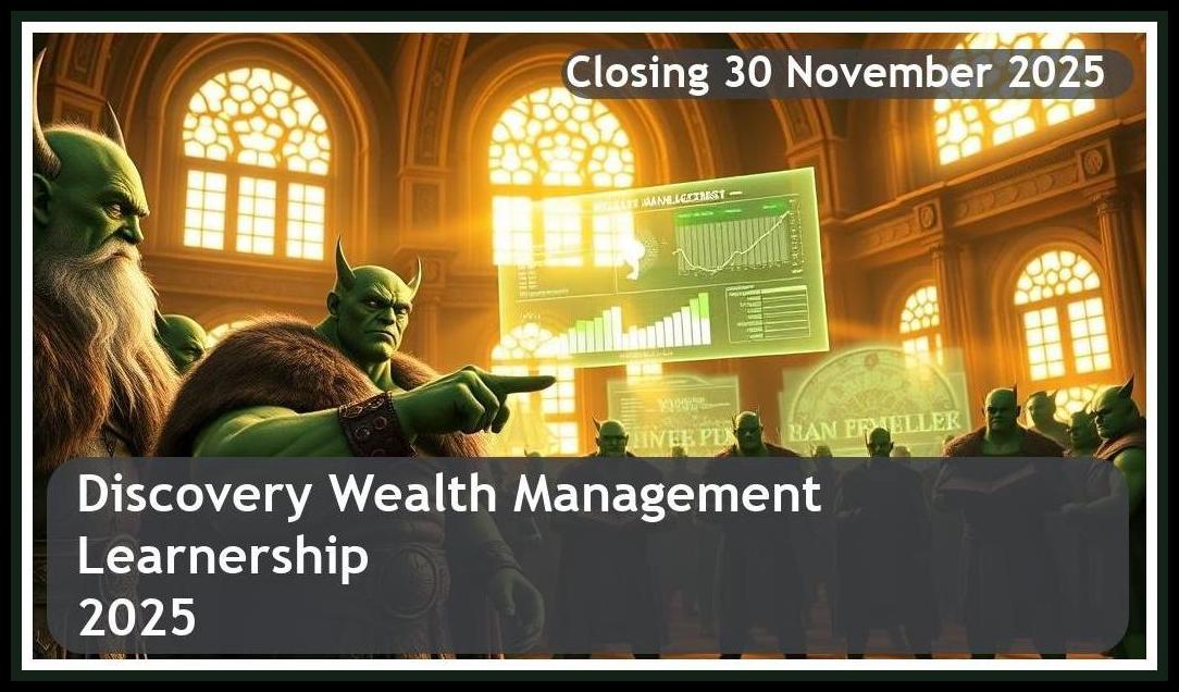 Discovery Wealth Management Learnership 2026 – Closing Date: 30 November 2025, Apply Now!