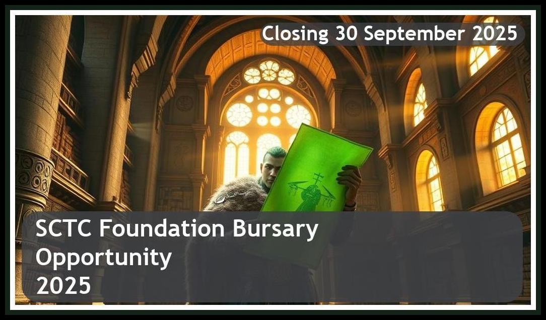 SCTC Foundation Bursary 2026 – Closing Date: 30 September 2025 Apply Now!