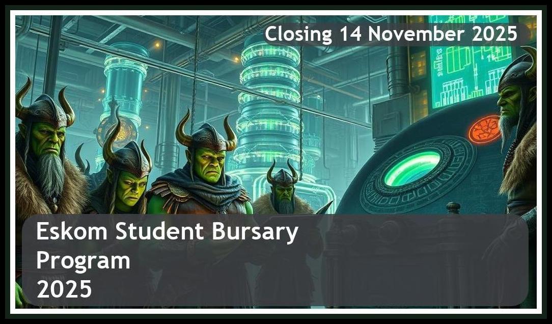 Eskom Bursary 2026 – Closing Date: 14 November 2025, Don’t Miss Out!