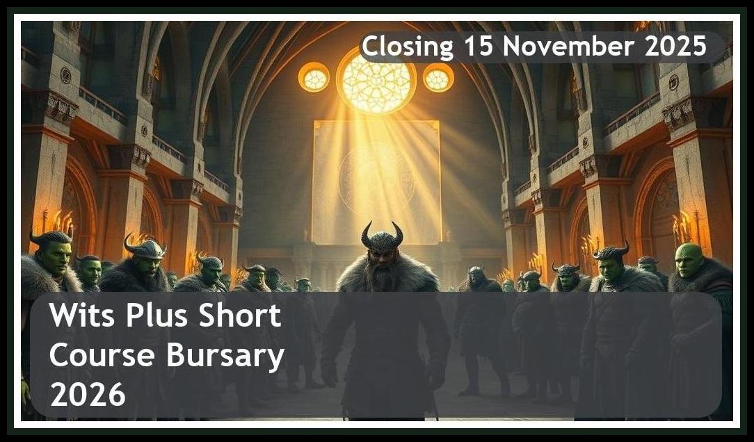 Wits Plus Short Course Bursary 2026 – Closing Date: 15 November 2025 – Apply Now!