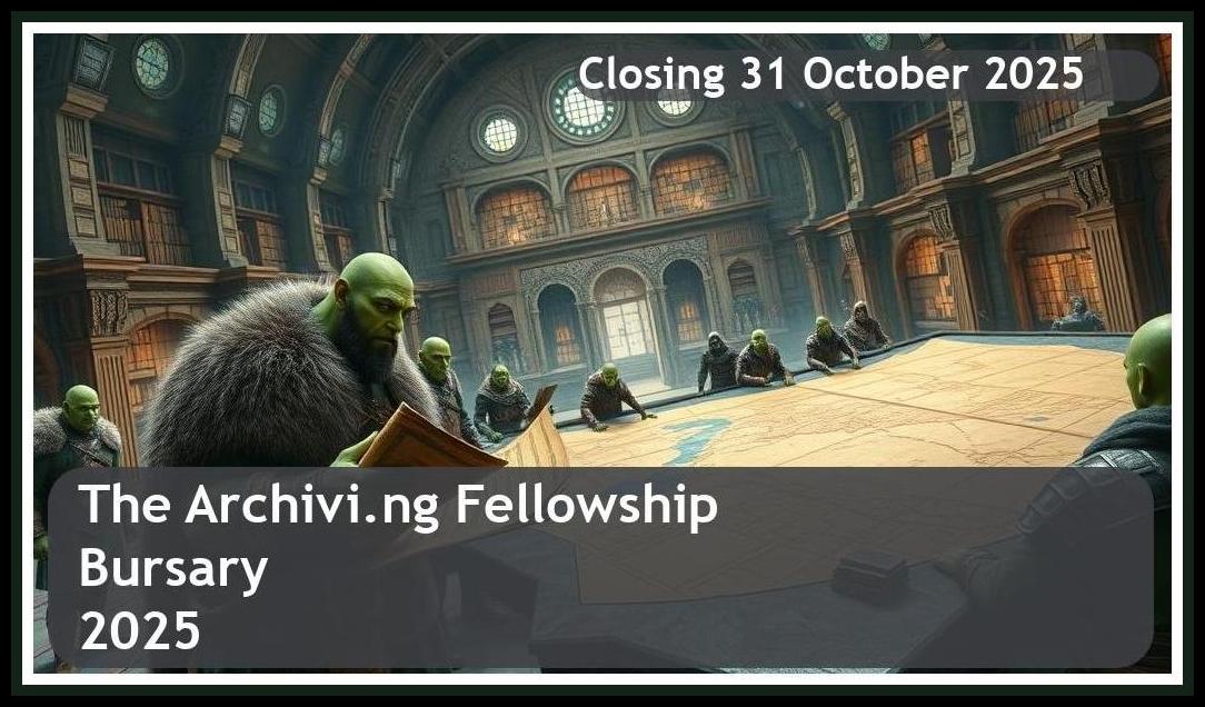 The Archivi.ng Fellowship Bursary 2026 – Closing Date: 31 October 2025 – Apply Now!